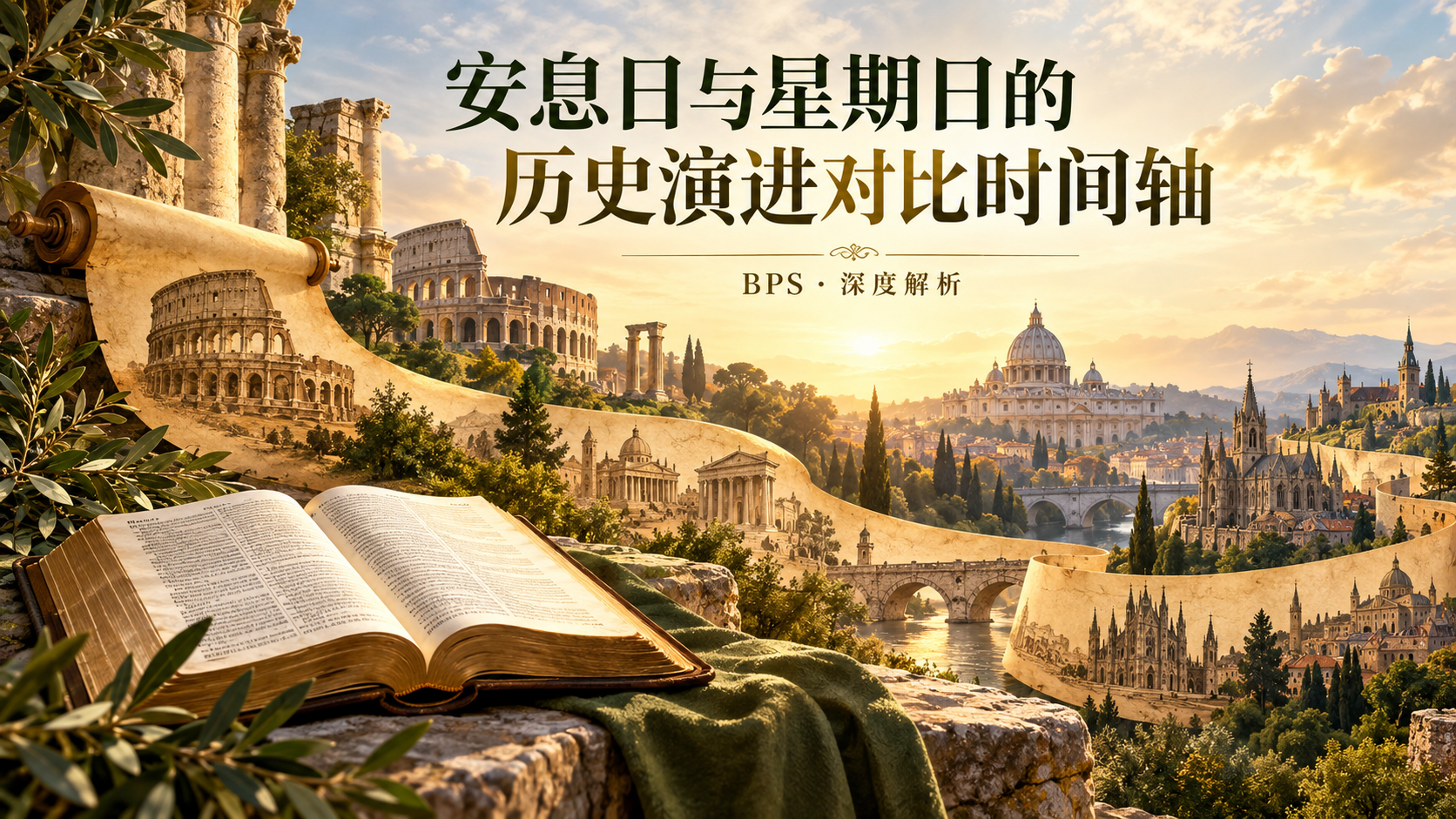 安息日与星期日的历史演进对比时间轴 BPS 专题封面